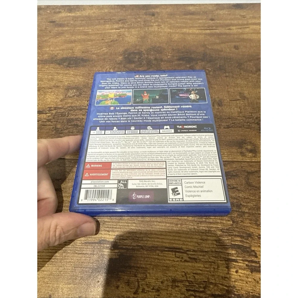 Spongebob Squarepants: Battle for Bikini Bottom Rehydrated - PS4 No Manual